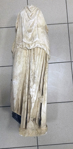 Ancient statue dating back 2,000 years discovered discarded in a trash bag in Greece