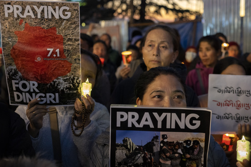 Shelters delivered for earthquake victims in Tibet’s frigid high-altitude region, resulting in 126 fatalities.