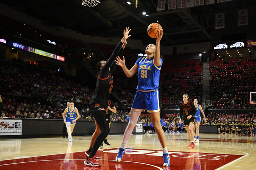 Lauren Betts achieves a personal-best of 33 points as top-ranked UCLA defeats No. 8 Maryland, 82-67.