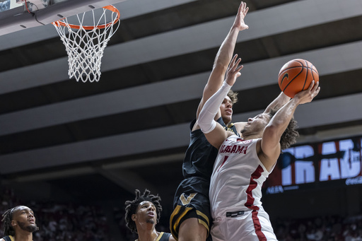 Alabama’s leading scorer Sears fails to score, benched for the entire second half; Oats emphasizes defensive efforts.