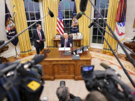 Washington , DC - January 20: President Donald Trump signs a series of executive orders at the White House on January 20, 2025, in Washington, DC. (Photo by Jabin Botsford /The Washington Post via Getty Images)