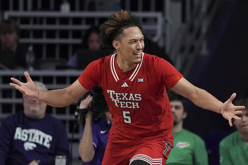 Texas Tech triumphs over Kansas State 61-57, shuts out Wildcats for more than five minutes at game’s end.