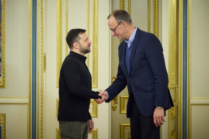 President of Ukraine Volodymyr Zelenskyy met with Friedrich Merz, Chairman of the Christian Democratic Union party and Leader of the CDU/CSU opposition faction in the German Bundestag (Photo: President of Ukraine website)