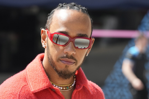 Lewis Hamilton makes his debut at Ferrari in Maranello.