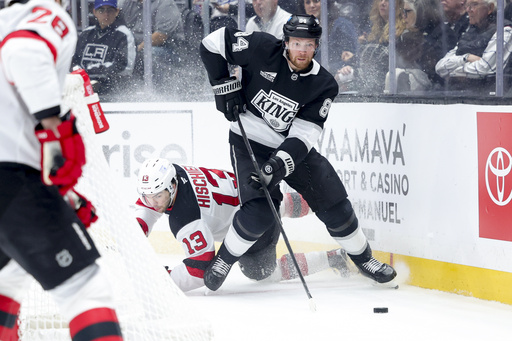 Andre Lee netted his inaugural NHL goal as the Kings shut out the struggling Devils 3-0.