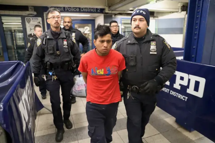 Sebastian Zapeta-Calil was arrested after three Brooklyn teenagers spotted him sleeping on a crowded F train. G.N.Miller/NYPost