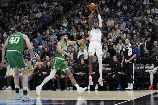 Jayson Tatum’s standout performance boosts depleted Celtics to 118-115 victory over Timberwolves