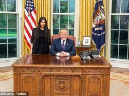 Kim Kardashian and Donald Trump at the White House in 2018 to discuss prisoner commutation (Photo: Donald Trump/X)