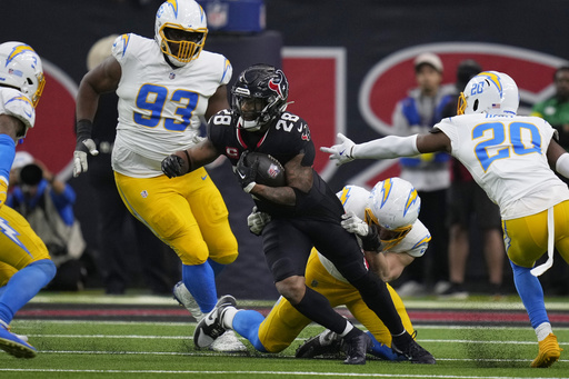 Texans running back Joe Mixon plays against the Chiefs in the divisional round following an ankle injury recovery.