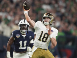 Notre Dame quarterback Steve Angeli