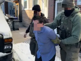 A man being arrested by officials. Fox News / Bill Melugin