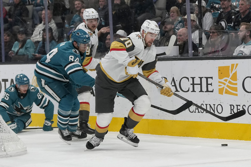 Stone guides Golden Knights to 4-2 victory over Sharks for third consecutive win