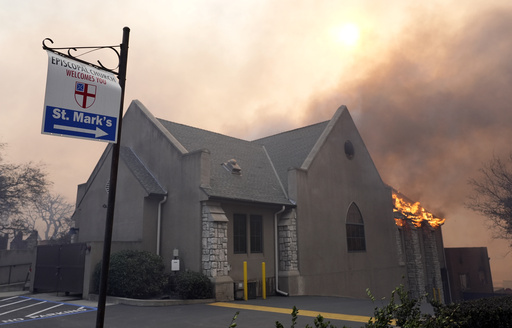 Preserving Torah scrolls and offering prayers, congregations in Los Angeles face loss of worship venues due to fires.