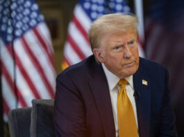 MEET THE PRESS -- Moderator Kristen Welker Interviews President-Elect Donald Trump -- Pictured: President-elect Donald Trump -- (Photo by: Peter Kramer/NBC via Getty Images)