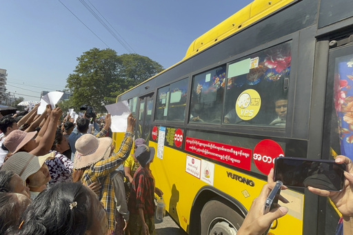 Myanmar frees thousands of inmates in celebration of Independence Day.