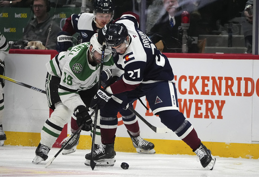 Lehkonen records 2 goals and 2 assists, while Makar nets 2 as Avalanche triumph over Stars 6-3