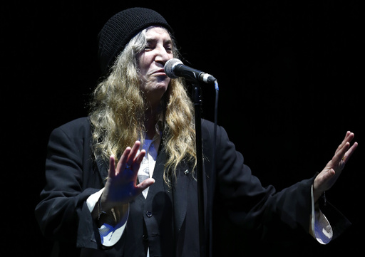 Patti Smith expresses regret for canceling her concert following her onstage collapse in Brazil.