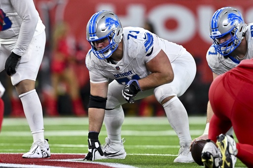 Lions’ Kevin Zeitler won’t play against the Commanders, who will feature linebacker Bobby Wagner