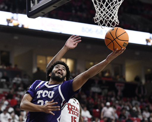 JT Toppin scores 18 points and grabs 14 rebounds in Texas Tech’s 71-57 victory against TCU, ranked No. 22.