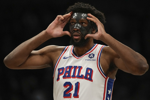 Sixers’ Joel Embiid ruled out of matchup with Suns because of left foot sprain