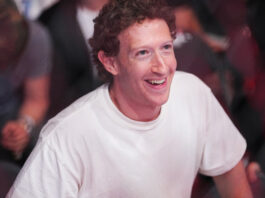 LAS VEGAS, NEVADA - APRIL 13: Mark Zuckerberg attends the UFC 300 event at T-Mobile Arena on April 13, 2024 in Las Vegas, Nevada. (Photo by Jeff Bottari/Zuffa LLC via Getty Images)