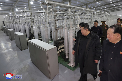 Kim Jong-un reviews nuclear site amid pressure on the Trump administration from Pyongyang.