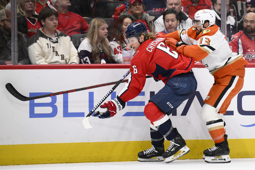 Logan Thompson records 19 saves in Capitals’ 3-0 victory over the Ducks