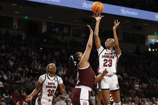 South Carolina secures a 90-49 victory over Texas A&M ahead of a challenging series against five ranked opponents.