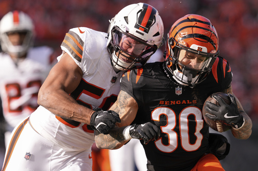 Bengals running back Chase Brown sidelined for crucial regular-season finale against Pittsburgh