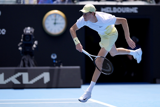 Jannik Sinner begins his Australian Open title defense with a victory in straight sets