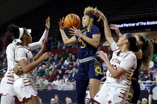 Hannah Hidalgo contributes 23 points in No. 3 Notre Dame’s 89-63 victory over Boston College