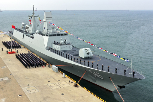 China’s navy launches advanced frigate amid increasing rivalry with the US and other nations