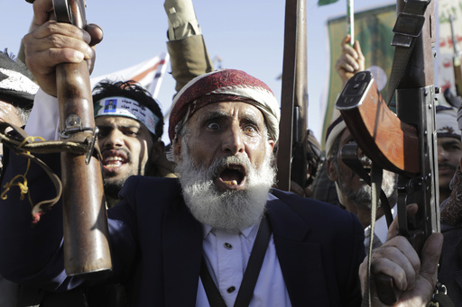 Houthi insurgents in Yemen free crew members of a commercial ship captured in the Red Sea in November 2023.