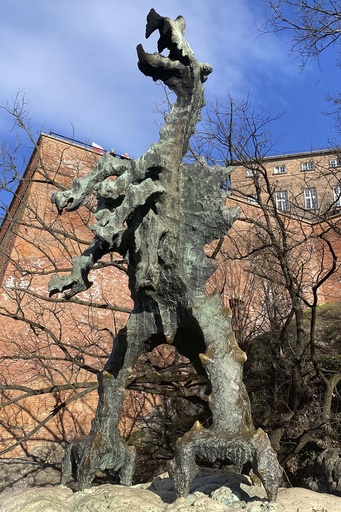 Krakow’s dragon statue that breathes fire will pause for a fuel efficiency inspection.