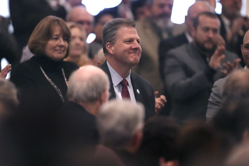 Former Republican US Senator Kelly Ayotte officially takes the oath as New Hampshire’s 83rd governor.