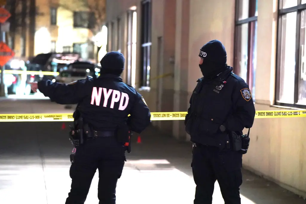 NYPD officers investigate a double shooting on Macombs Road near W172 Street in the Bronx on Jan. 3, 2025.
Christopher Sadowski