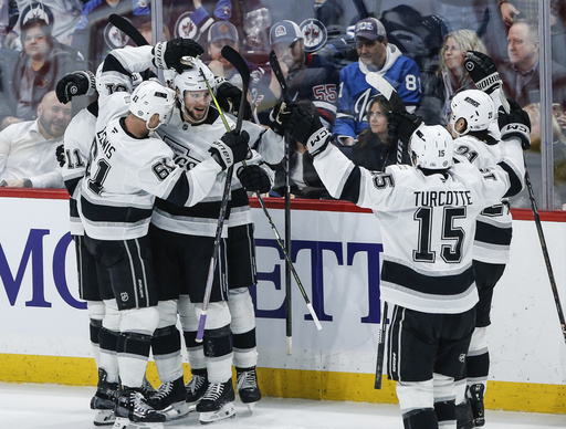 Kings edge past Jets 2-1 in overtime during first match of five-game road trip