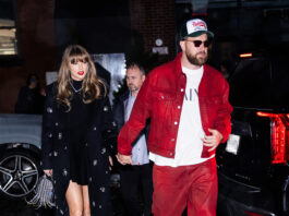 NEW YORK, NEW YORK - DECEMBER 28: Taylor Swift (L) and Travis Kelce are seen in the Meatpacking District on December 28, 2024 in New York City. (Photo by TheStewartofNY/GC Images)