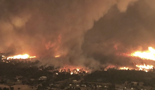 Tornadoes of flame pose a threat amid California’s severe wildfire conditions.