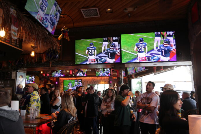 Fans Watch Super Bowl LVII