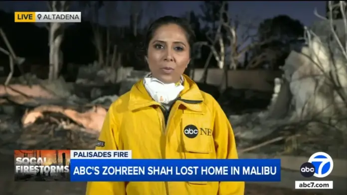 ABC News reporter Zohreen Shah’s home was burned down in the Palisades Fire. ABC7