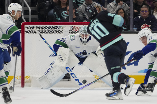 J.T. Miller nets deciding goal in shootout, leading Canucks to 4-3 victory over Kraken