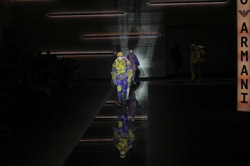 Emporio Armani’s range dazzles with luxurious textures and softness during Milan Fashion Week.