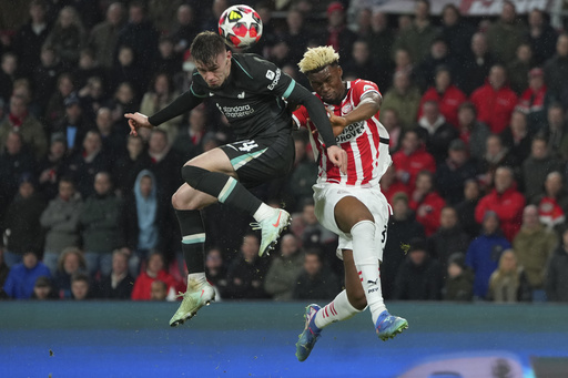 Nallo, 18, receives red card just 4 minutes into debut while Liverpool secures Champions League victory following initial defeat.