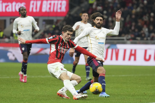 Christian Pulisic exits AC Milan game with a limp, raising fresh injury concerns