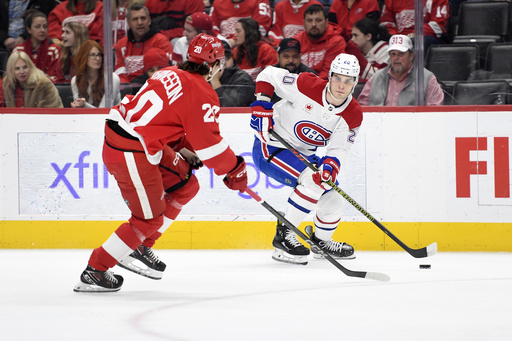 Larkin records a goal and an assist in his 700th match as Red Wings snap losing streak with 4-2 victory against Canadiens