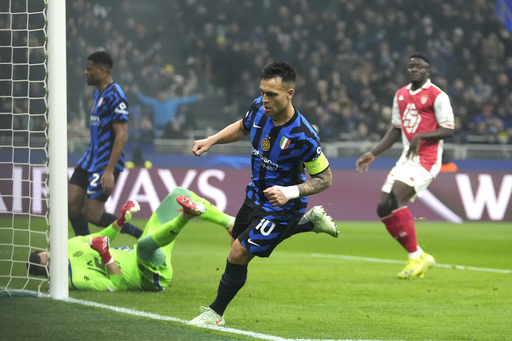 Lautaro nets hat trick against Monaco, becoming Inter’s leading Champions League scorer