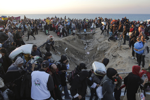 Palestinians rejoice as they return to northern Gaza following 15 months of conflict.