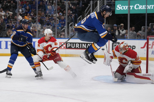 Radek Faksa nets decisive goal in Blues’ 2-1 victory over Flames