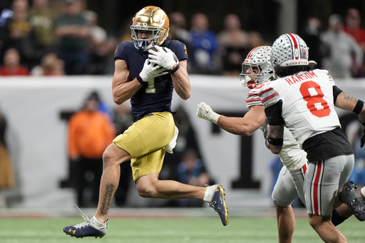 Notre Dame’s Leonard unable to sustain all-around effort established during impressive opening drive against Ohio State loss